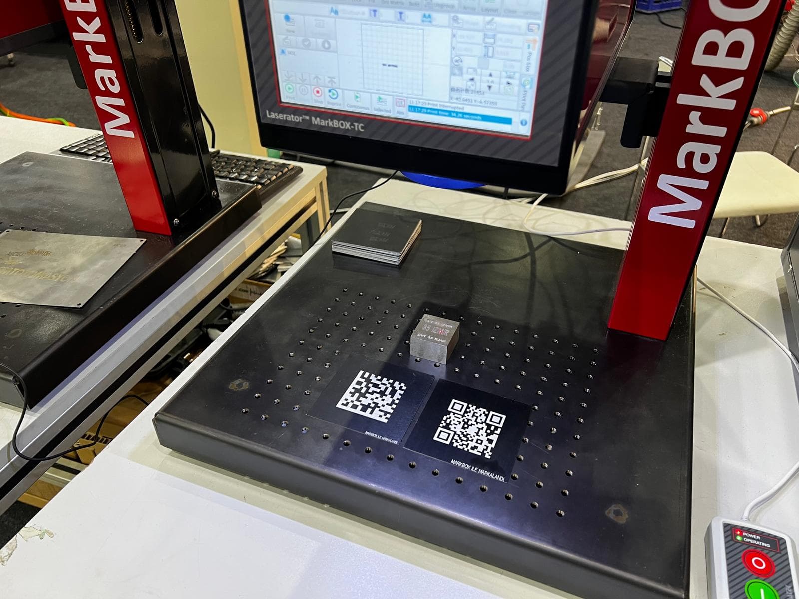 Laser marking results for DataMatrix marking